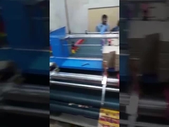 نصف أوتوماتيكي مربع الكرتون آلة لصق مزدوجة التغذية للجرافات