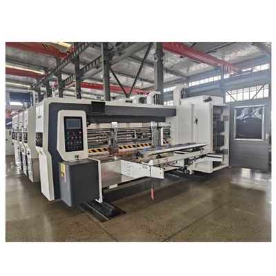 220 فولت الصندوق المموجة صناعة آلة طابعة Flexo Slotter الدوار قطع الموت