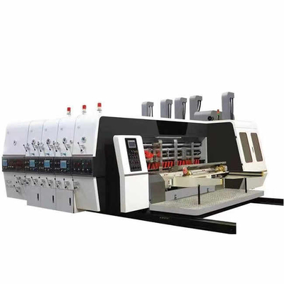 طابعة PLC عالية السرعة Slotter آلة قطع الموت لصندوق الكرتون المموج