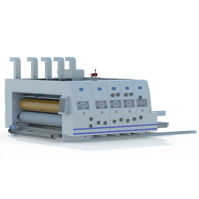 طابعة الورق المقوى Flexo Slotter Die Cutter 4 لون محوسبة