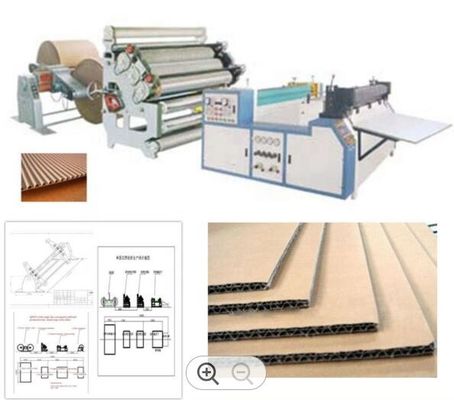 صندوق الكرتون المموج PLC مصنع آلي ذو وجه واحد 1600 مم